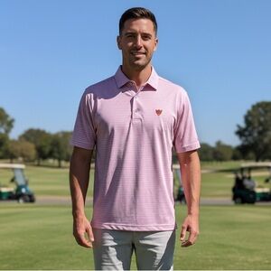 Classic Pink Polo Shirt for Men